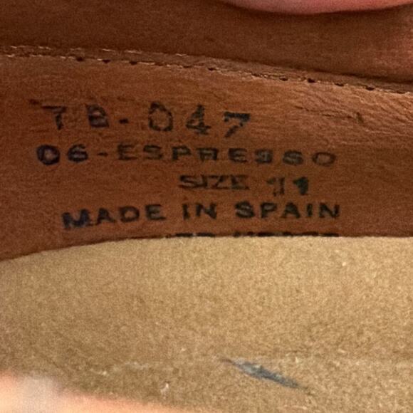 Tommy Bahama Shoes Mens Sz 11 Oxford Brown Leather Driving Made in Spain Lace Up main image 8